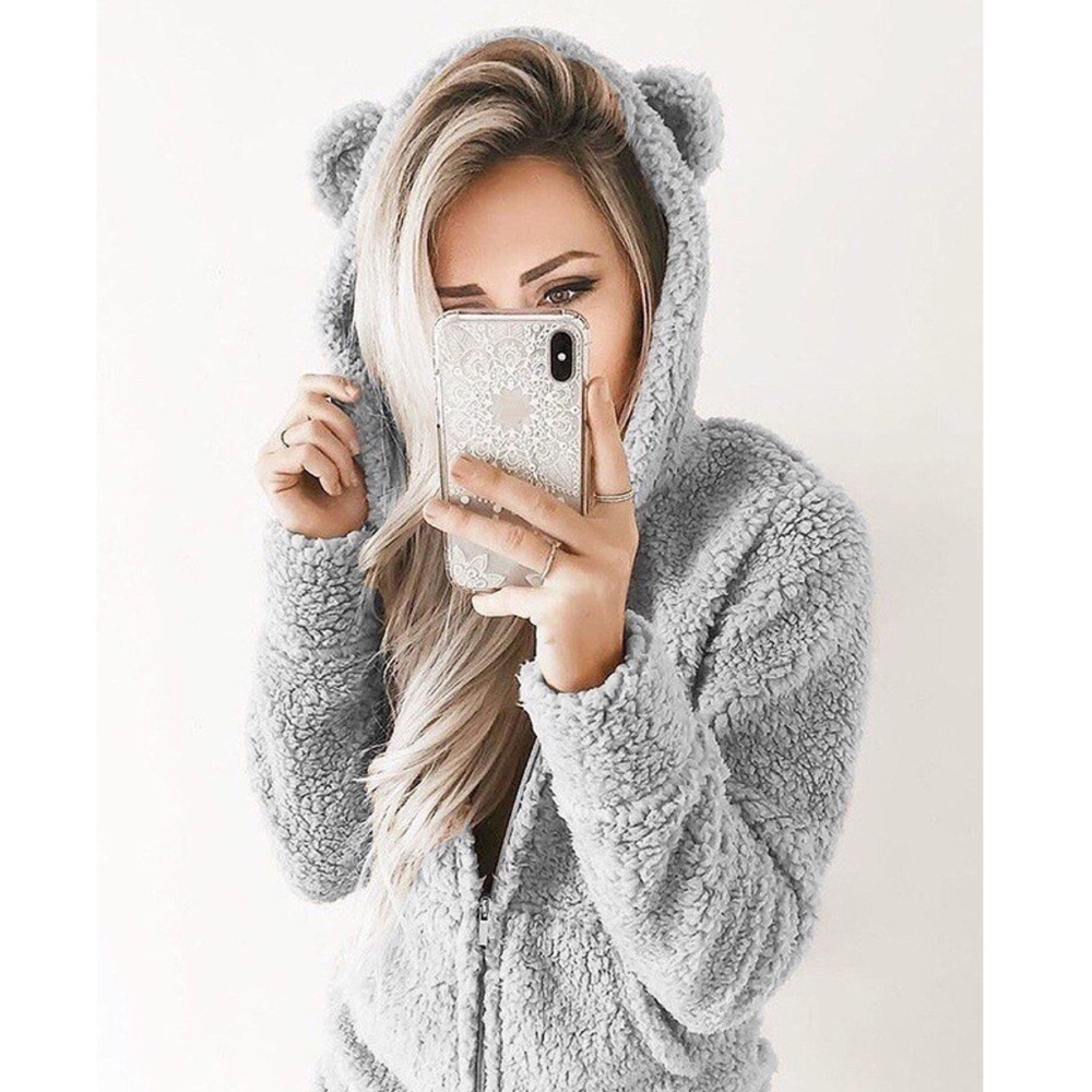 Sexy Animal Hoodie Sleep Jumpsuit with Ears - Picture 2 of 16